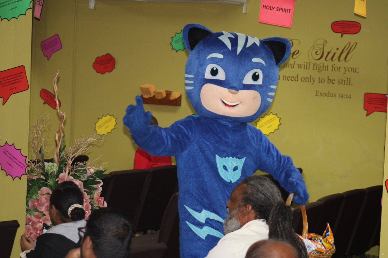 Children enjoying interactive activities during VBS 2025 Heroes of Faith week