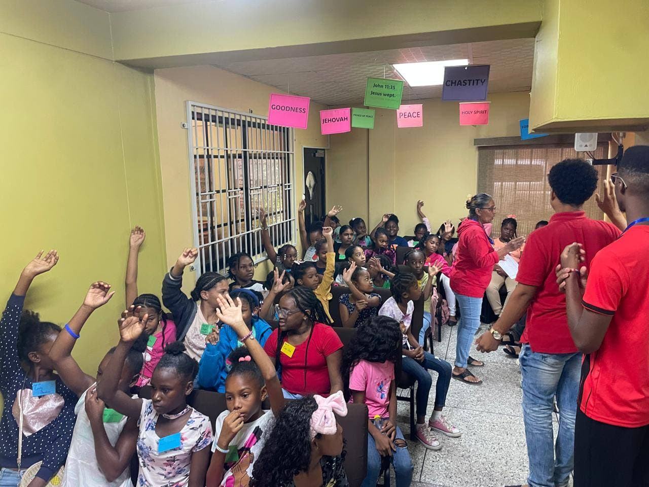 Children engaged in creative learning sessions at VBS 2025